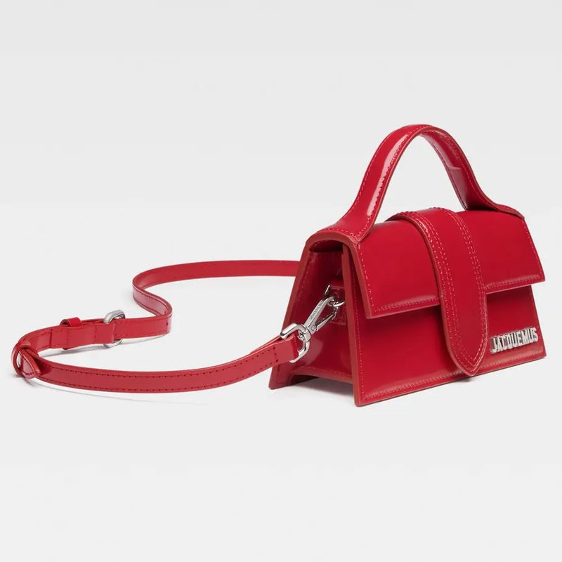 Red Leather MINI Crossbody Bag Jacquemus