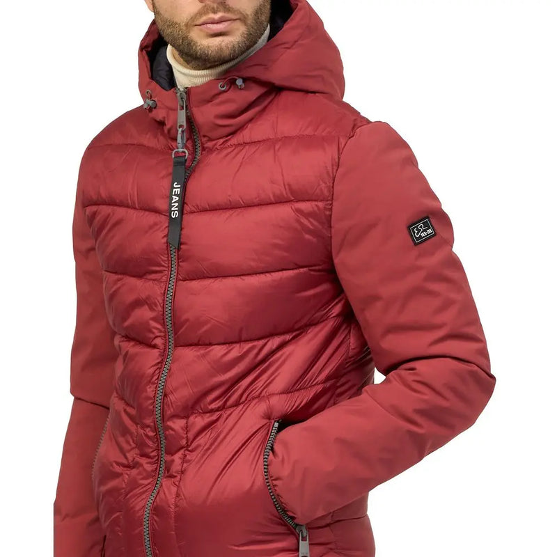 Red Nylon Jacket Yes Zee