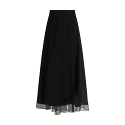 Silk crêpe midi Skirt Brunello Cucinelli