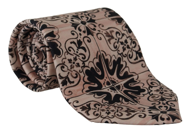 Stunning Silk Gentleman's Tie in Rich Brown Dolce & Gabbana