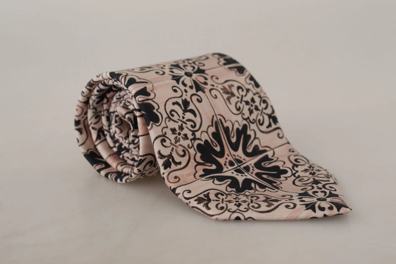 Stunning Silk Gentleman's Tie in Rich Brown Dolce & Gabbana