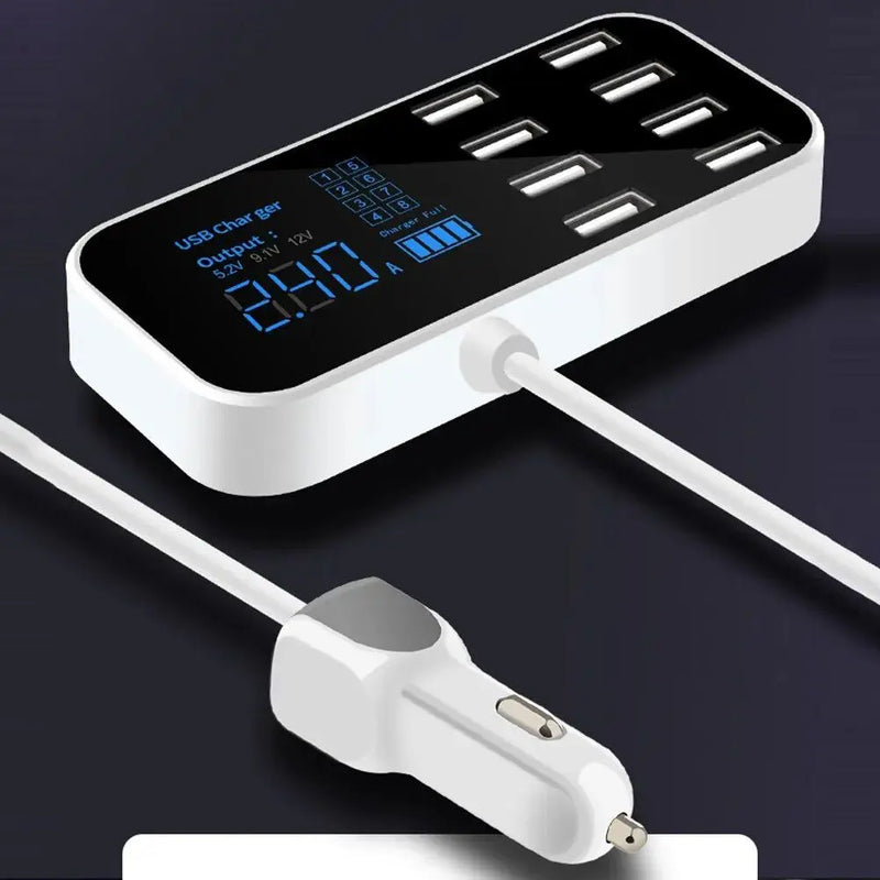 Ultra-Thin 8-Port USB Car Charger with LED Display Top 5 Review Art Work