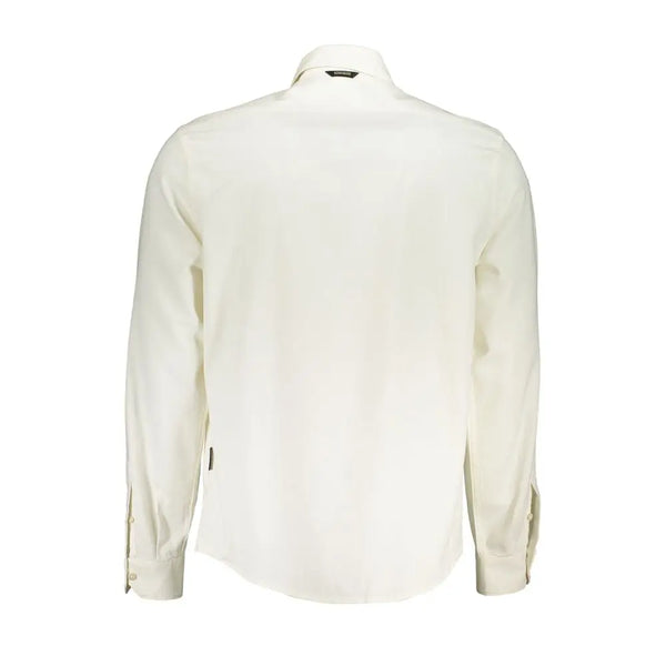 White Cotton Men Shirt Napapijri