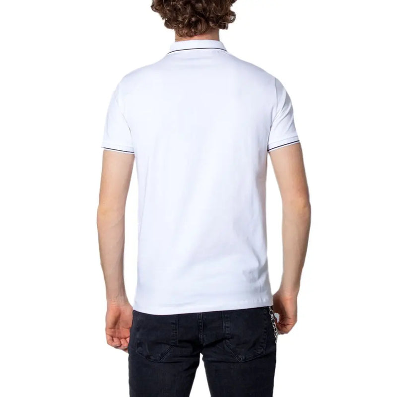 White Cotton Polo Shirt Armani Exchange