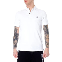 White Cotton Polo Shirt Armani Exchange