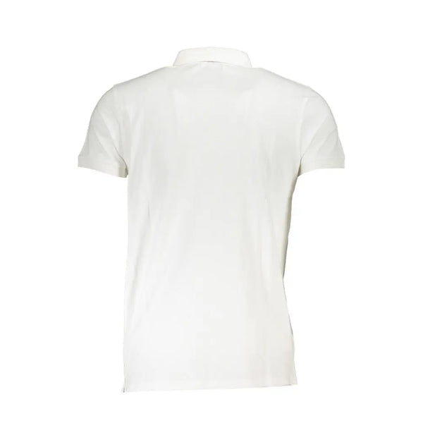 White Cotton Polo Shirt Cavalli Class