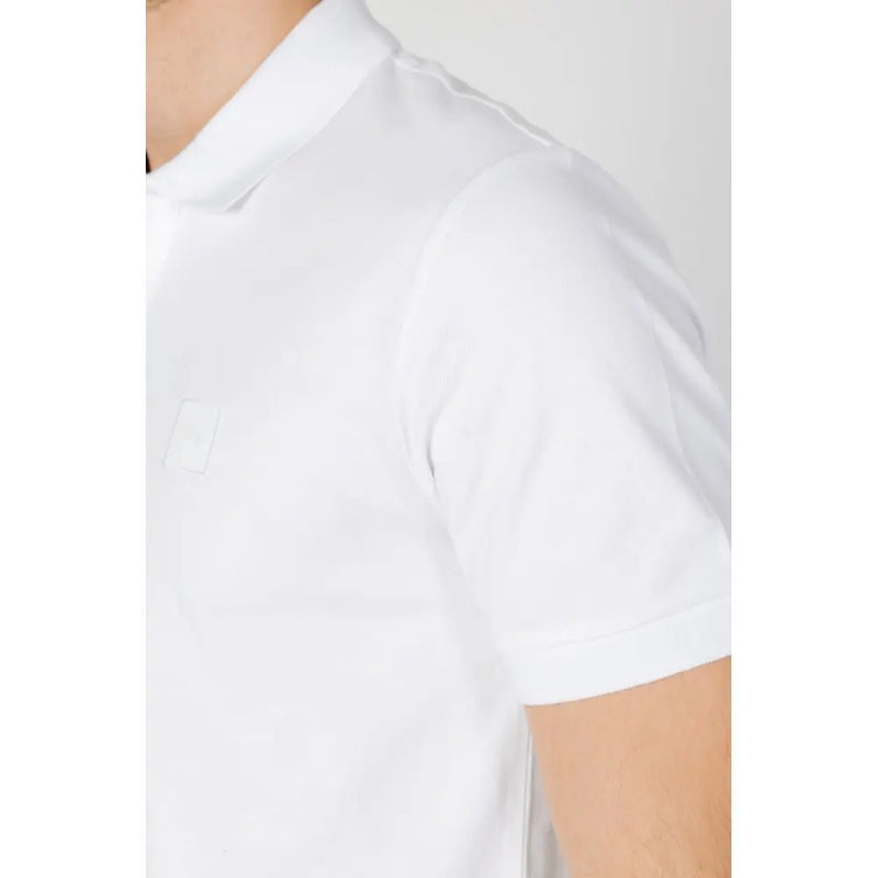 White Cotton Polo Shirt Hugo Boss