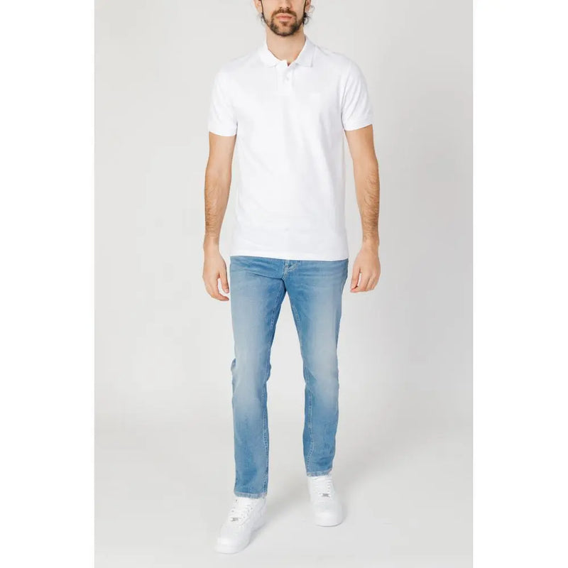 White Cotton Polo Shirt Hugo Boss