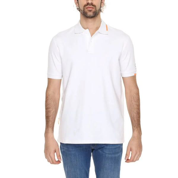 White Cotton Polo Shirt Suns