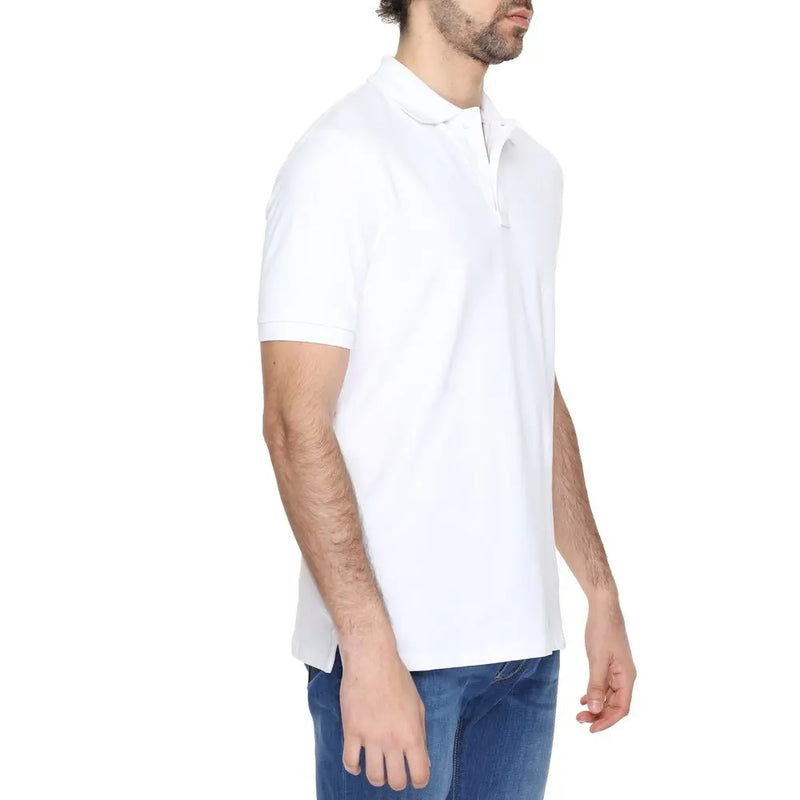 White Cotton Polo Shirt Suns