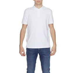 White Cotton Polo Shirt Suns