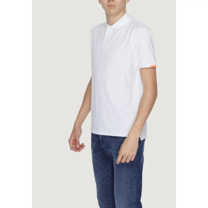 White Cotton Polo Shirt Suns