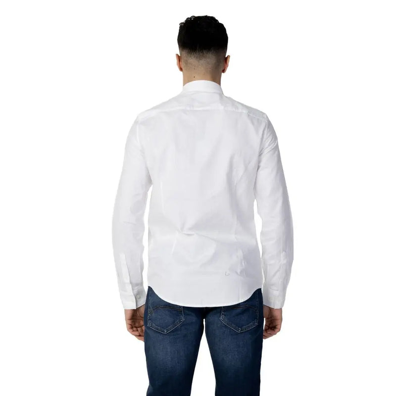 White Cotton Shirt Armani Exchange