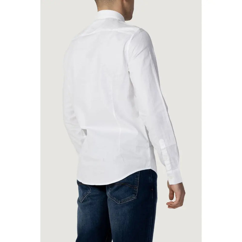 White Cotton Shirt Armani Exchange