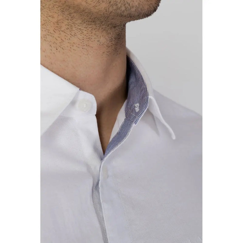 White Cotton Shirt Armani Exchange