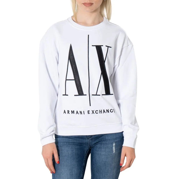 White Cotton Sweater Armani Exchange