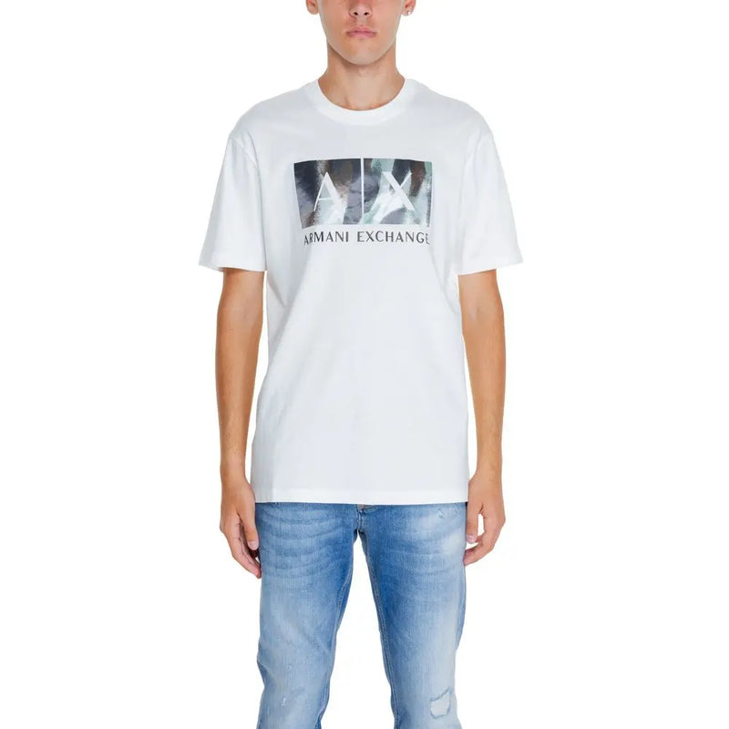 White Cotton T-Shirt Armani Exchange