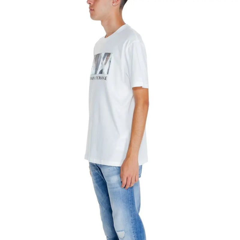 White Cotton T-Shirt Armani Exchange