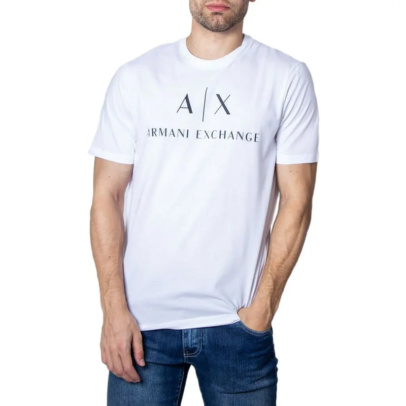 White Cotton T-Shirt Armani Exchange