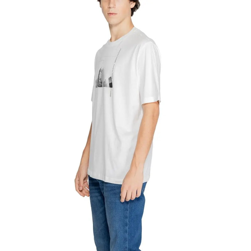 White Cotton T-Shirt Armani Exchange