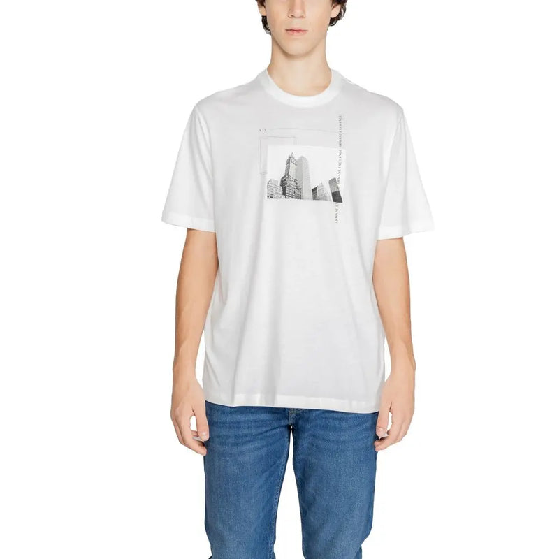 White Cotton T-Shirt Armani Exchange