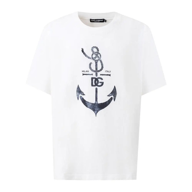 White Cotton T-Shirt Dolce & Gabbana