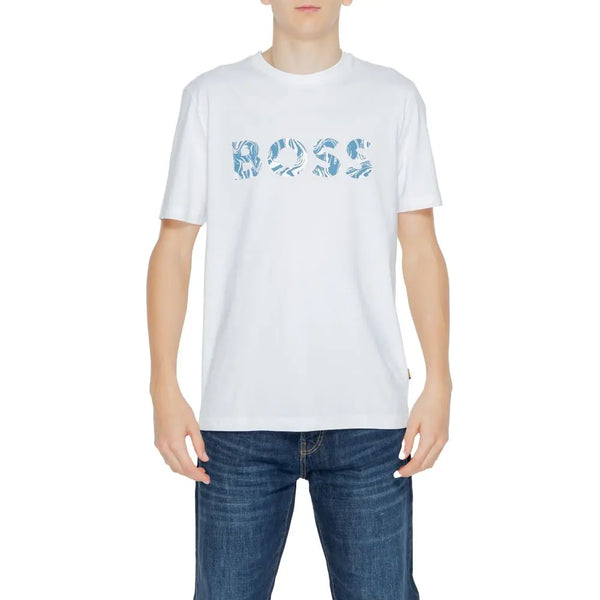 White Cotton T-Shirt Hugo Boss