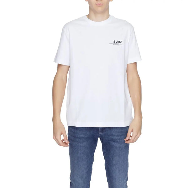 White Cotton T-Shirt Suns