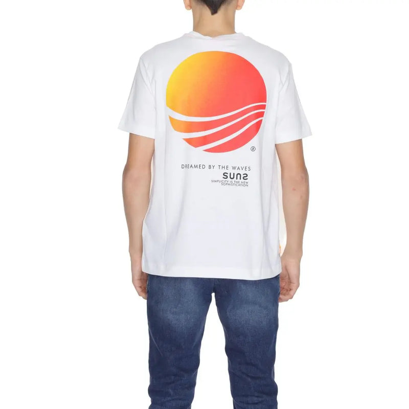 White Cotton T-Shirt Suns