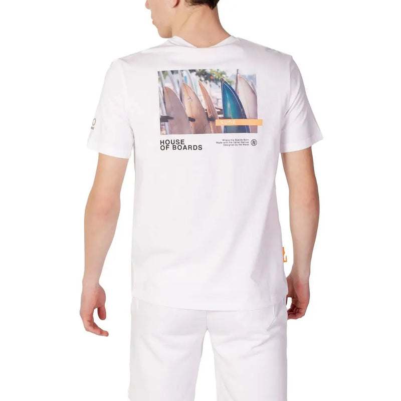 White Cotton T-Shirt Suns