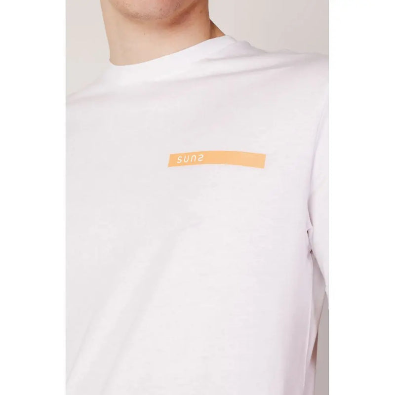 White Cotton T-Shirt Suns