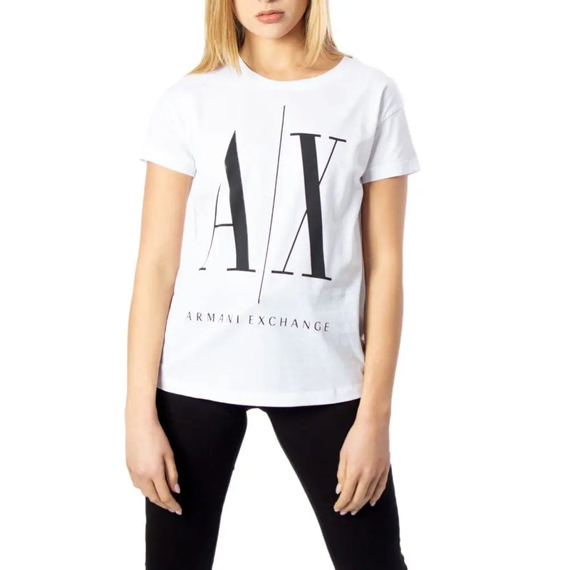 White Cotton Tops & T-Shirt Armani Exchange