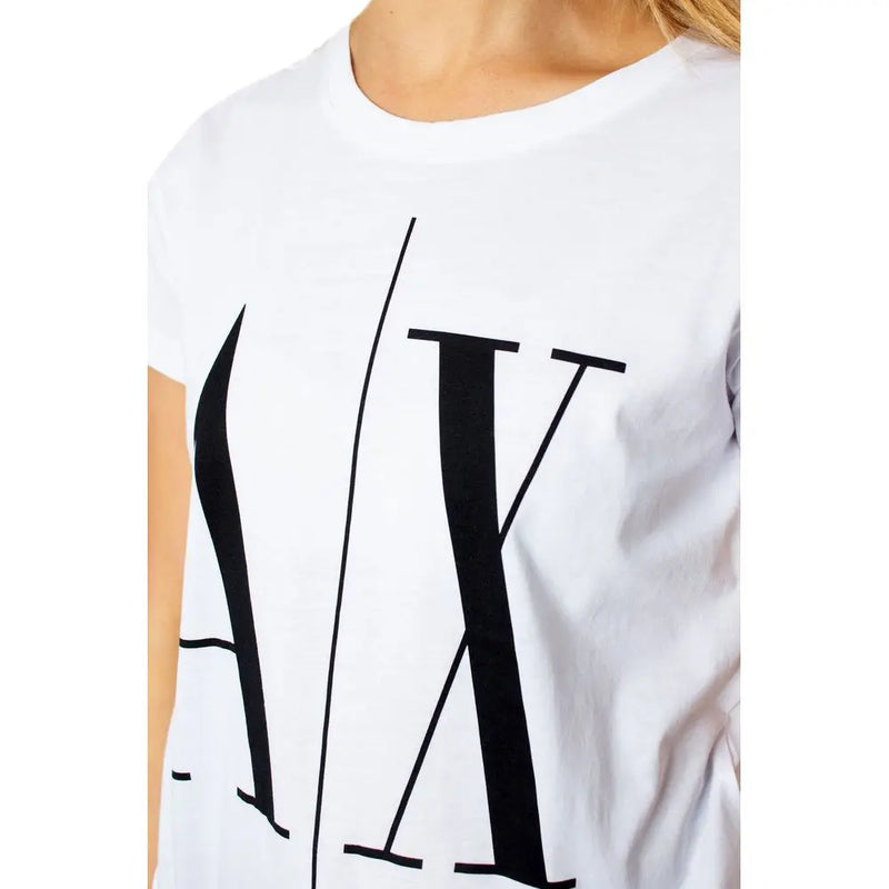 White Cotton Tops & T-Shirt Armani Exchange