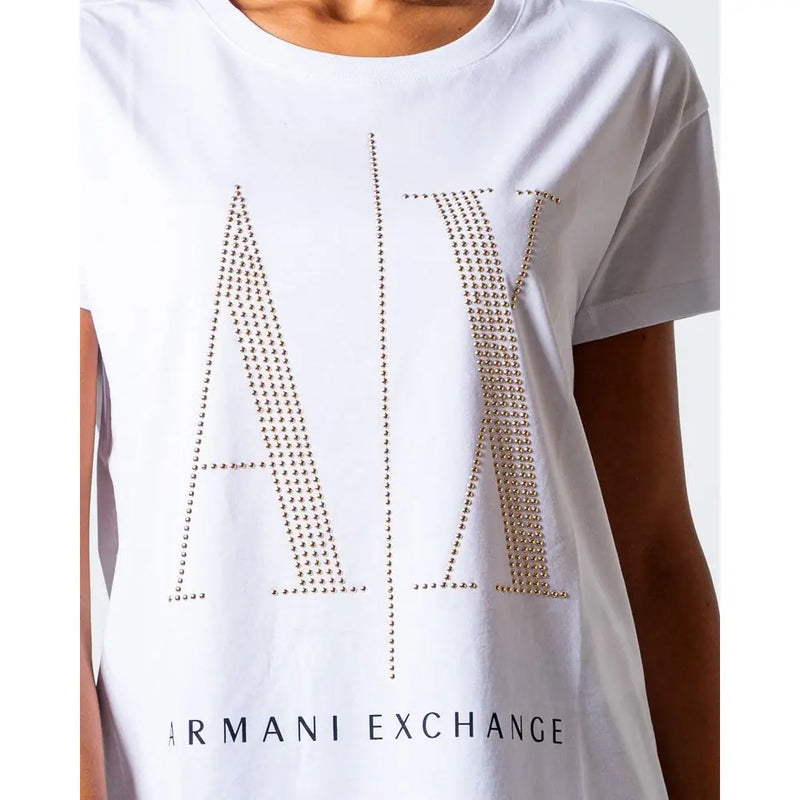 White Cotton Tops & T-Shirt Armani Exchange