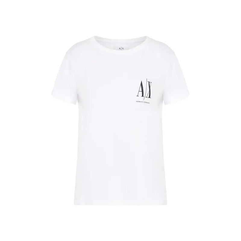 White Cotton Tops & T-Shirt Armani Exchange