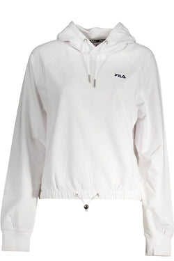 White Cotton Women Sweatshirt Fila