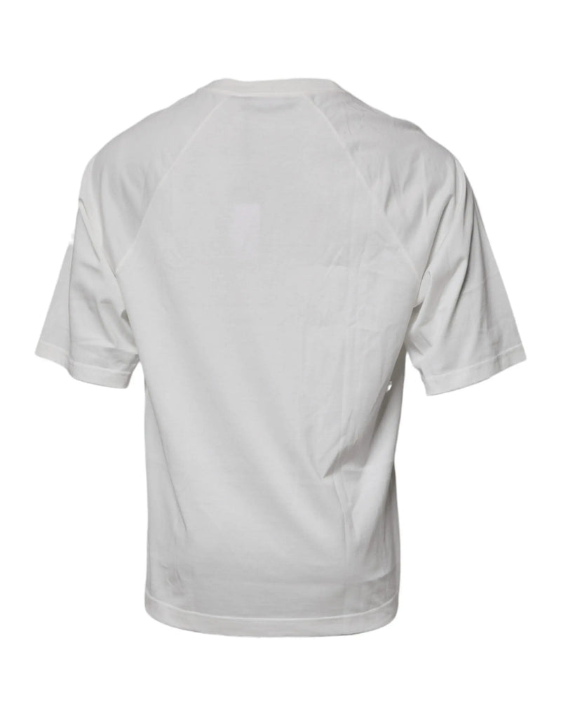 White DG Sport Crew Neck Short Sleeve T-shirt Dolce & Gabbana