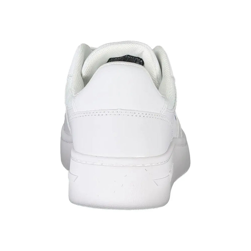 White Leather Women Sneaker Tommy Hilfiger