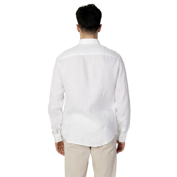 White Linen Shirt Armani Exchange