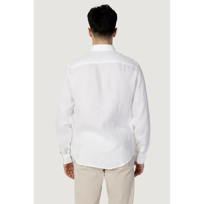 White Linen Shirt Armani Exchange