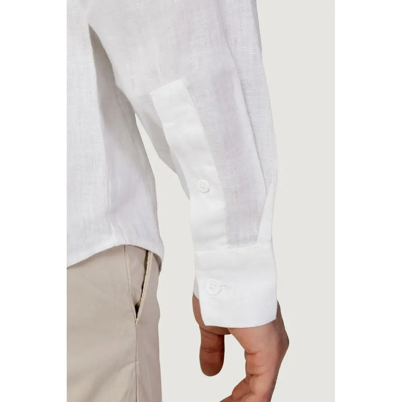 White Linen Shirt Armani Exchange