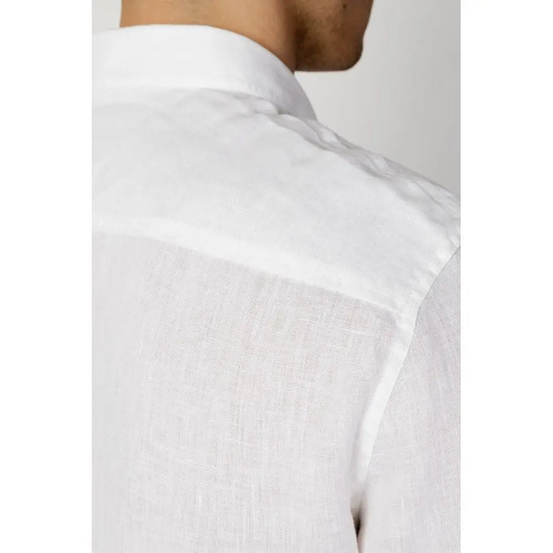 White Linen Shirt Armani Exchange