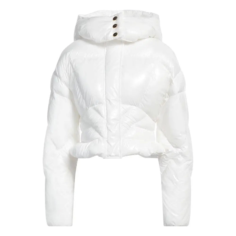 White Polyester Jackets & Coat PINKO