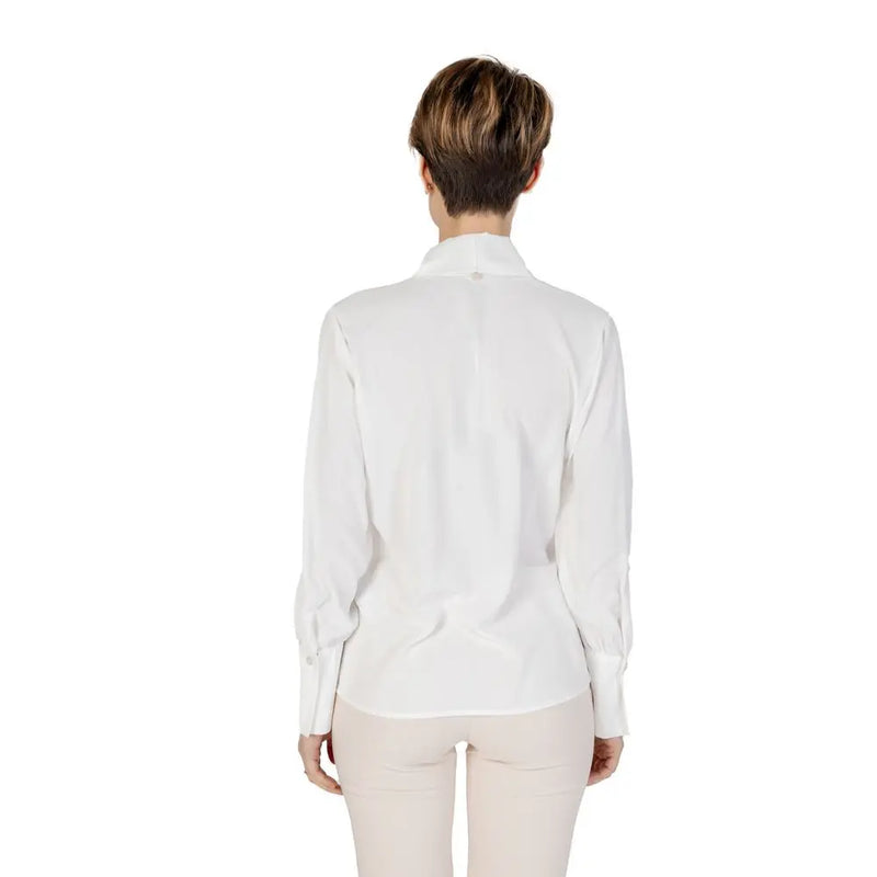 White Polyester Shirt Rinascimento