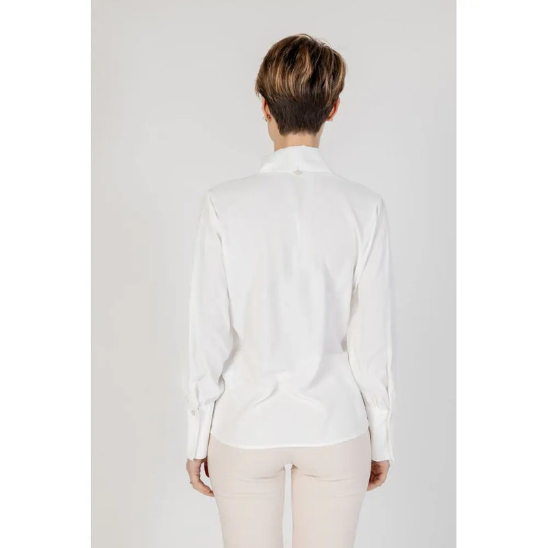 White Polyester Shirt Rinascimento