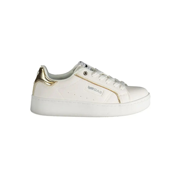White Polyester Sneaker Gas