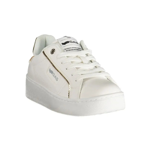 White Polyester Sneaker Gas