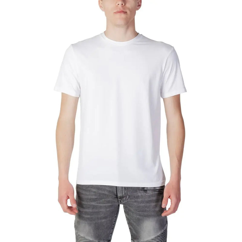 White Polyester T-Shirt Suns