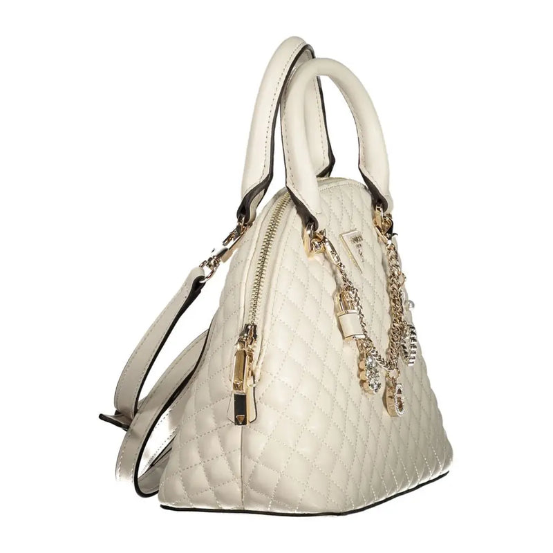 White Polyethylene Women Handbag Guess Jeans