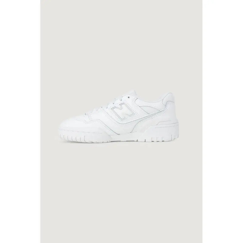 White Synthetic Material Sneaker New Balance